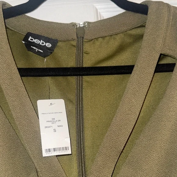 Bebe Chic Olive Green Midi Dress - Picture 6 of 11